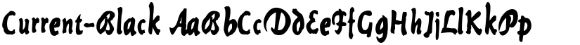 Current-Black font