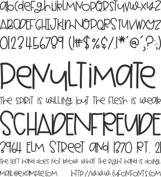 HelloProsecco font preview