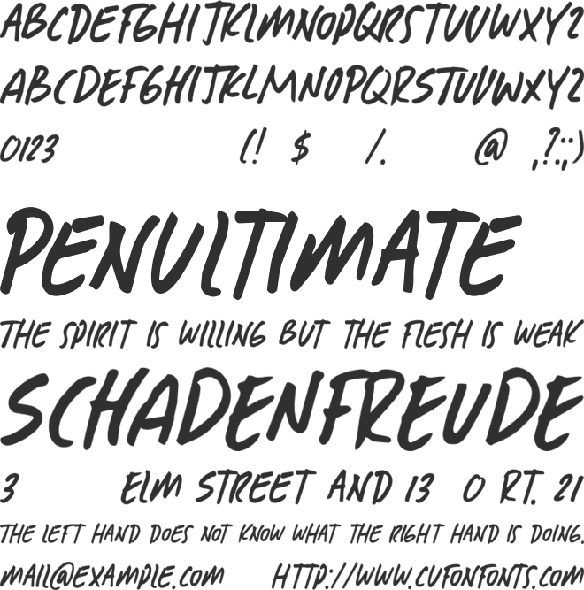 Mission Accomplished DEMO font preview
