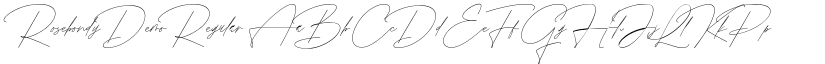 Rosebondy Demo Regular font