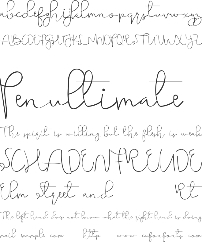 Simple Harmonydemo font preview