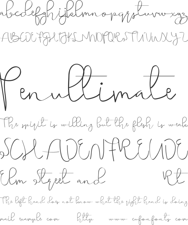 Simple Harmonydemo font preview