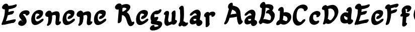 Esenene Regular font