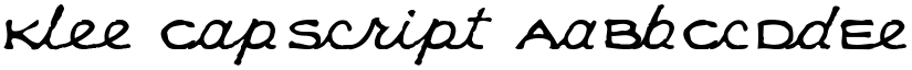 Klee CapScript font