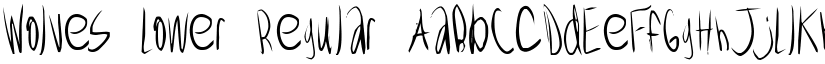 Wolves Lower Regular font