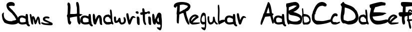 Sams Handwriting Regular font