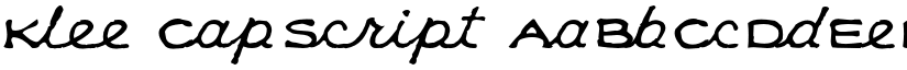 Klee CapScript font