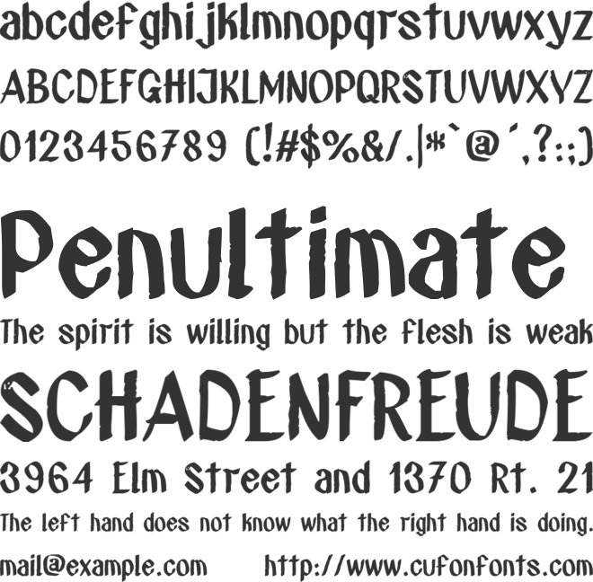 STOP! Climate Change font preview