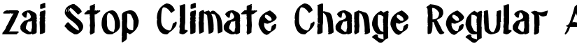 zai Stop Climate Change Regular font