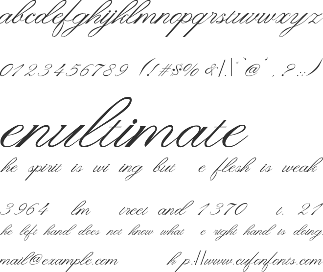 Anggraini Font font preview