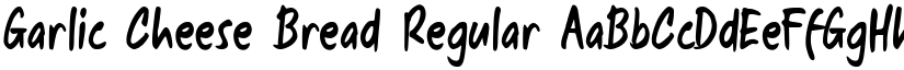 Garlic Cheese Bread Regular font