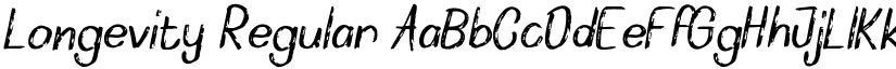 Longevity Regular font