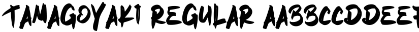 Tamagoyaki Regular font