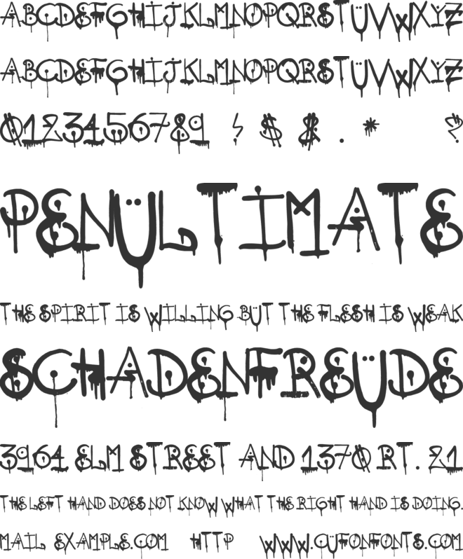 SQZR font preview