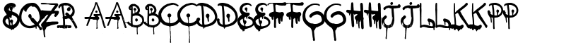 SQZR font