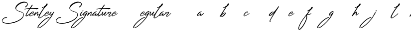 Stenley Signature font download