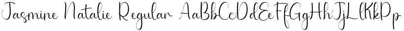 Jasmine Natalie Regular font