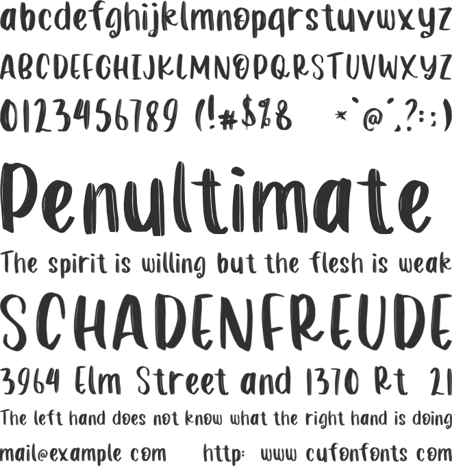 singway font preview