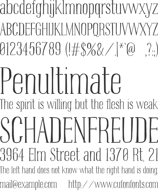 Prairie-Life font preview
