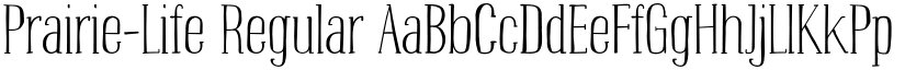 Prairie-Life Regular font