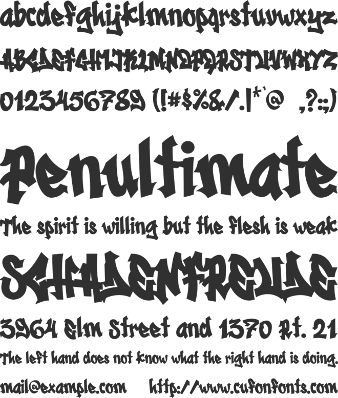 Madison Street font preview