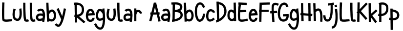 Lullaby Regular font
