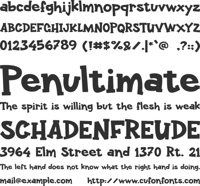 Bounty-Kid font preview