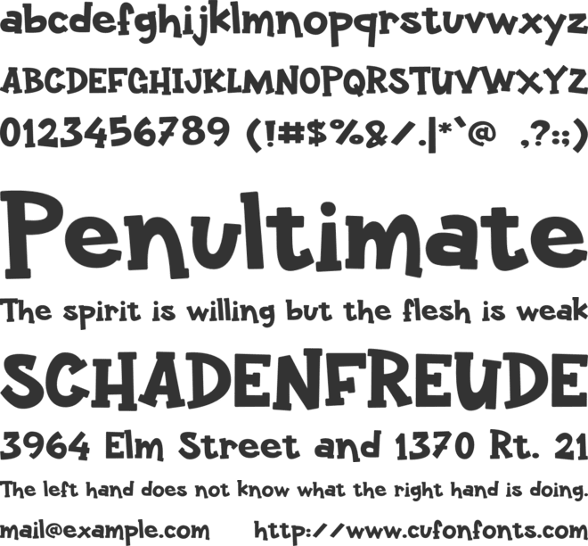 Bounty-Kid font preview