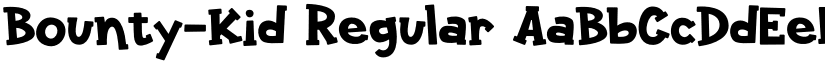 Bounty-Kid Regular font