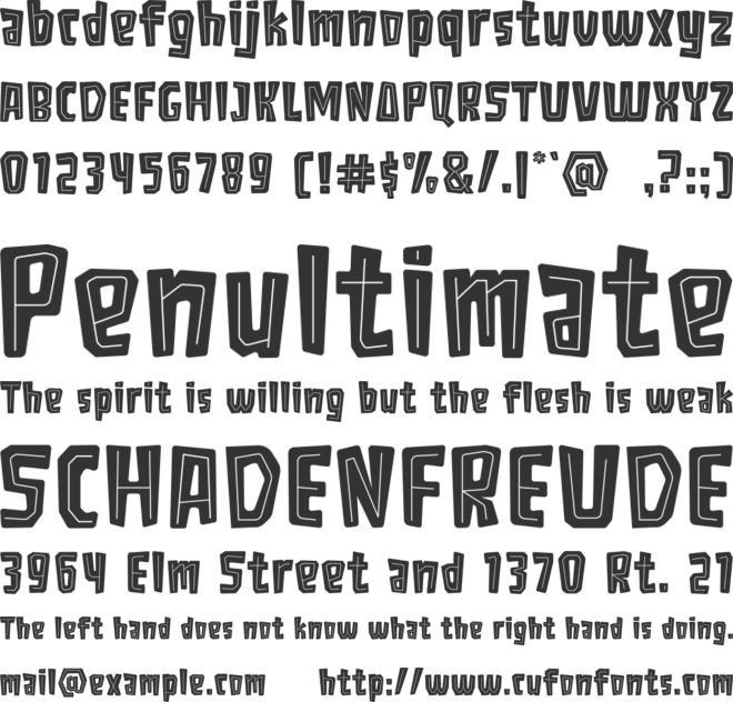 Alpaloza font preview