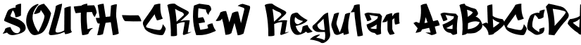 SOUTH-CREW Regular font