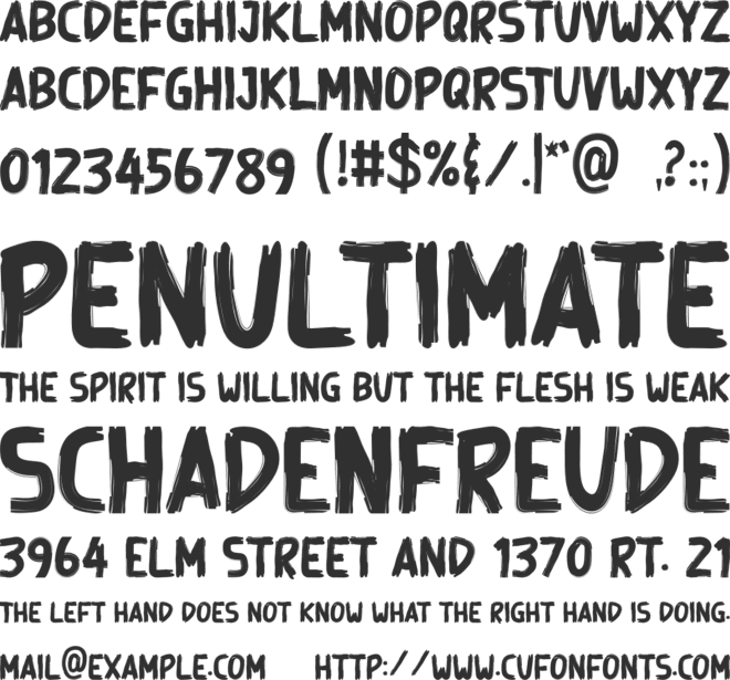 Wall-Painter font preview