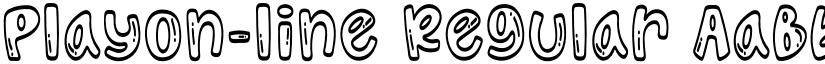 Playon-line Regular font