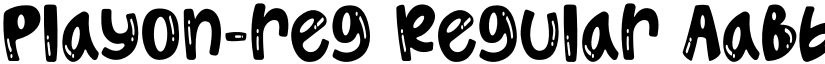 Playon-reg Regular font