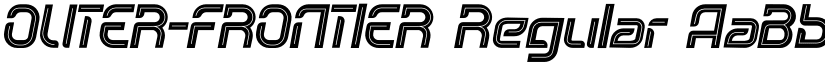 OUTER-FRONTIER Regular font