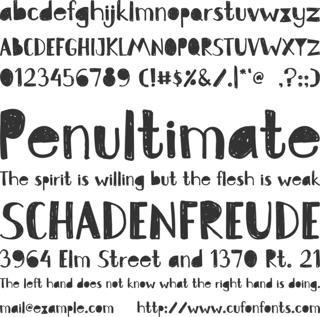 Zupa-Lumpa font preview