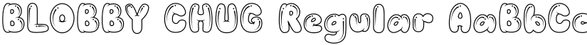 BLOBBY CHUG Regular font