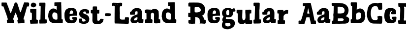 Wildest-Land Regular font