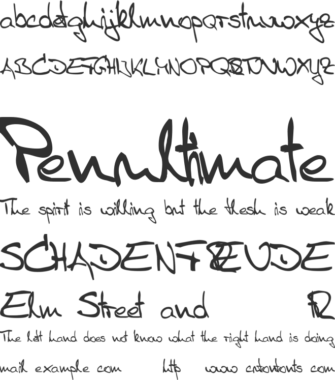 Sister R font preview