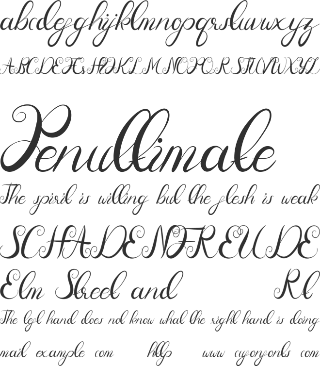 Overall Deep Demo font preview