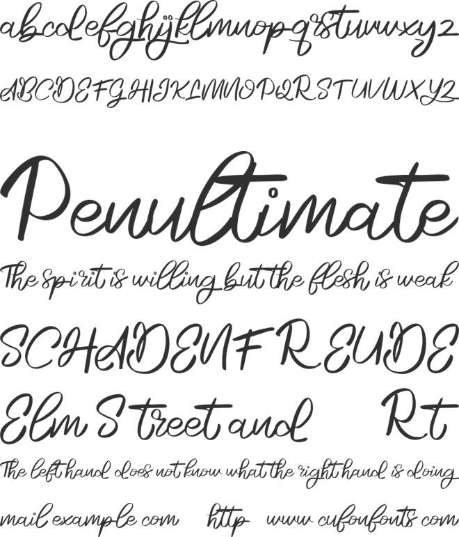 Rosela FREE font preview