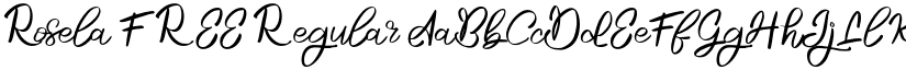 Rosela FREE Regular font