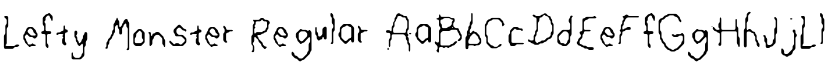 Lefty Monster Regular font