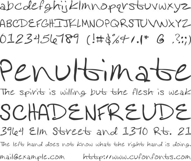 Rose DiFont font preview