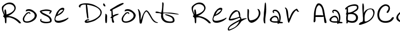 Rose DiFont Regular font