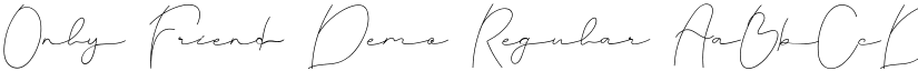 Only Friend Demo Regular font
