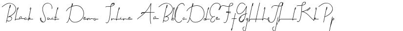 Black Suit Demo Inline font