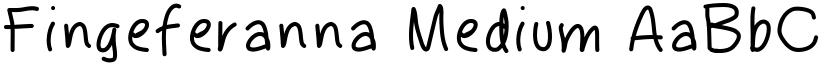 Fingeferanna Medium font