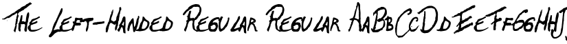 The Left-Handed font download