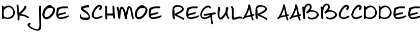 DK Joe Schmoe Regular font